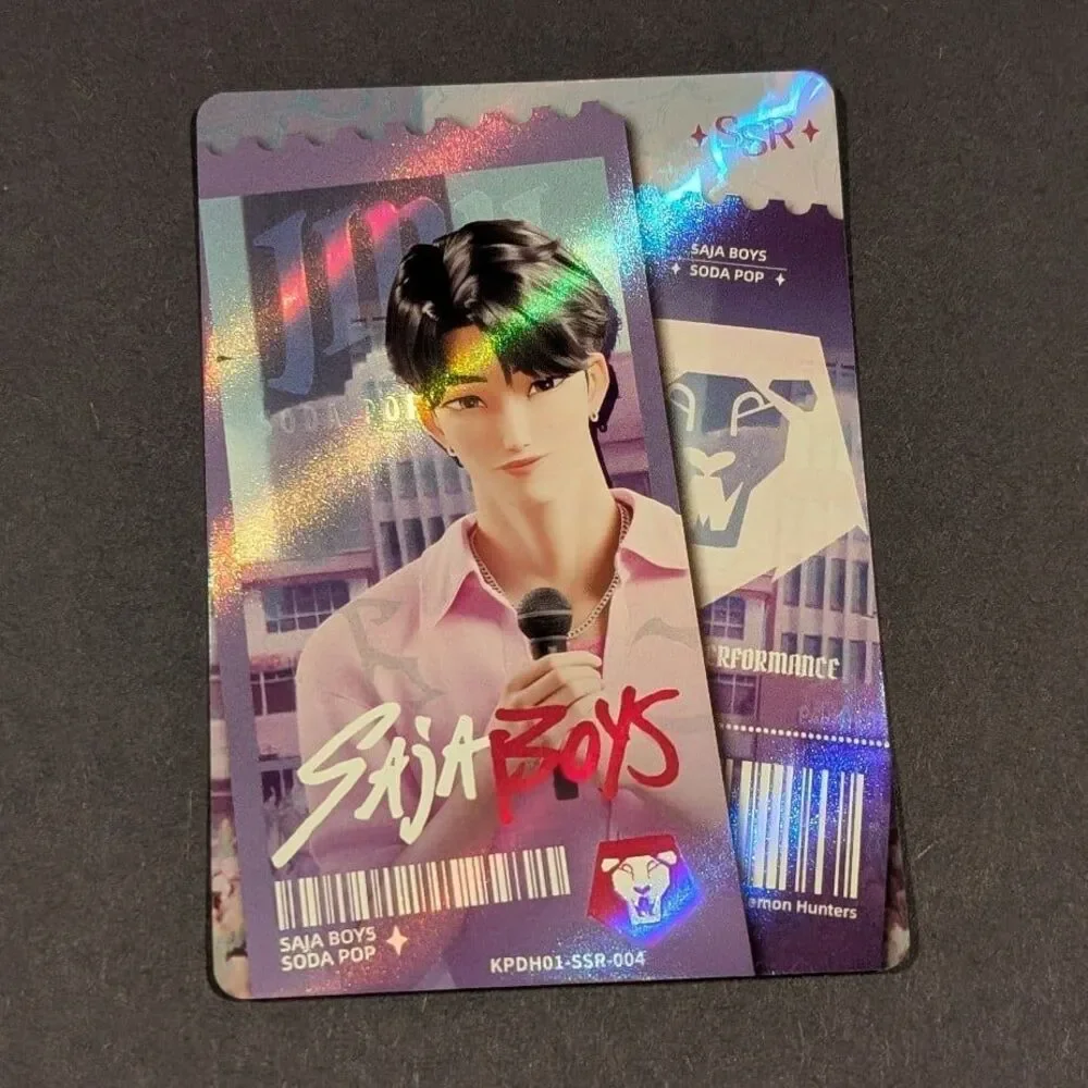 Kayou K-Pop Demon Hunters Jinu Saja Boys Soda Pop SSR Card KPDH01-SSR-004
